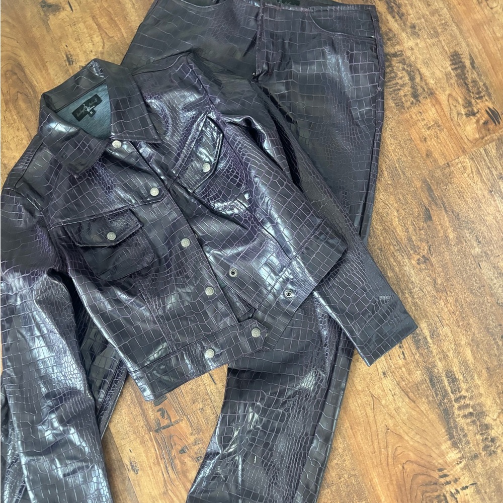 Baby Phat Crocodile Leather Set
